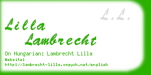 lilla lambrecht business card